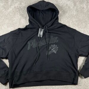 PRO‎ STANDARD Phoenix Suns NBA Luxury Athletic Black Cropped Hoodie Size M